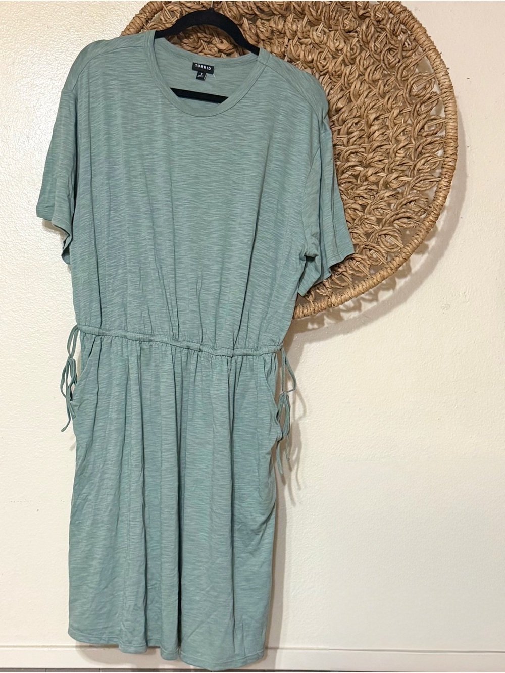 torrid Chinois Green Drawstring Mini Dress (new with tags)